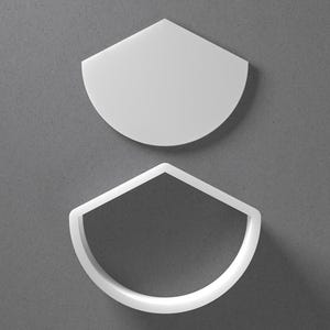 Circular Triangle Cookie Cutter & Rounded Polymer Clay Earring, Pottery Tool