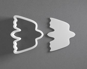 Frying Bird Cookie Cutter & Animal Wings Polymer Clay Earring, Pottery Tool