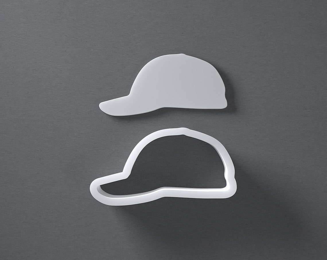 Baseball Cap Cookie Cutter From Mini to Large Hat Polymer Etsy
