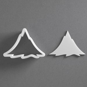 Mountain Peak Cookie Cutter & Range Polymer Clay Earring, Pottery Tool image 1