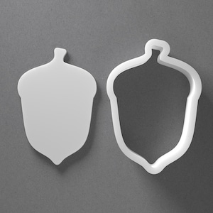 Acorn Cookie Cutter & Oak Tree Polymer Clay Earring, Pottery Tool image 1