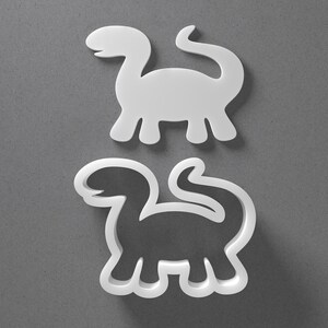 Dinosaur Cookie Cutter & Animal Polymer Clay Earring, Pottery Tool image 1