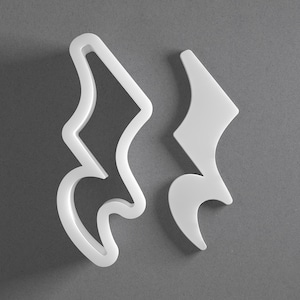 Quarter Rest Cookie Cutter & Musical Note Polymer Clay Earring, Pottery Tool image 1