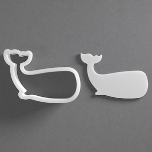 Wal-Ausstechform - Von Mini bis Groß - Tier-Polymer-Ton-Schmuck- und Ohrringausstecher - gespiegeltes Paar-Set