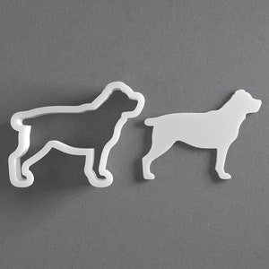 Rottweiler Cookie Cutter - From Mini To Large - Dog Breed Polymer Clay Jewelry And Earring Cutter Tool - Mirrored Pair Set