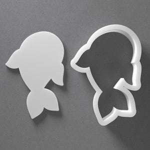 Koi Fish Cookie Cutter & Nishikigoi Jumping Animal Polymer Clay Earring, Pottery Tool image 1
