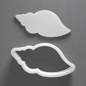 Emporte-pièce en forme de coquillage et boucle d'oreille en argile polymère en forme de coquille de palourde, outil de poterie