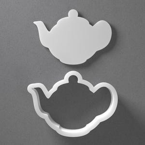 Emporte-pièce en forme de théière et boucle d'oreille en pâte polymère pour théière, outil de poterie