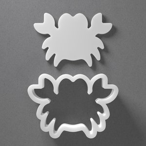 Crab Cookie Cutter - From Mini To Large - Animal Polymer Clay Jewelry And Earring Cutter Tool - Mirrored Pair Set