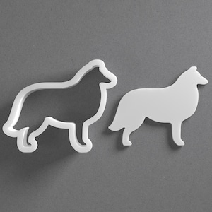 Collie Cookie Cutter - Von Mini bis Groß - Hunderasse Polymer Clay Schmuck und Ohrring Cutter Werkzeug - Gespiegeltes Paar Set