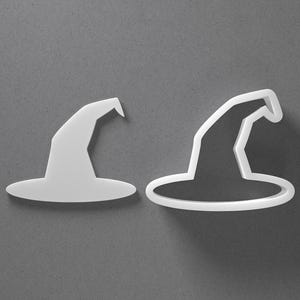 Witch Hat Cookie Cutter & Halloween Polymer Clay Earring, Pottery Tool image 1