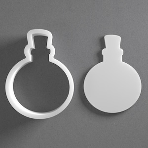 Potion Bottle Cookie Cutter & Perfume Container Polymer Clay Earring, Pottery Tool image 1