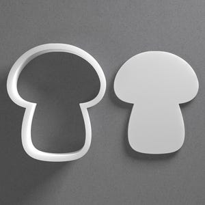 Paddenstoeluitsteker en eten polymeerklei oorbel, pottenbakkerstool afbeelding 1