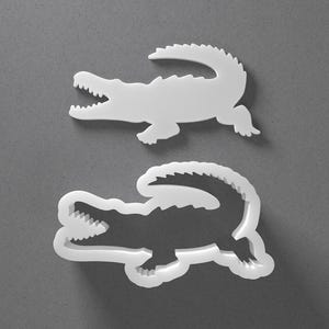 Cortador de Biscoitos Crocodilo e Brinco de Argila Polimérica com Formato de Jacaré, Ferramenta para Cerâmica imagem 1