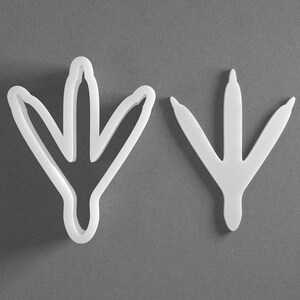 Bird Foot Cookie Cutter & Animal Polymer Clay Earring, Pottery Tool image 1