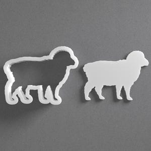 Sheep Cookie Cutter & Farm Animal Lamb Polymer Clay Earring, Pottery Tool image 1