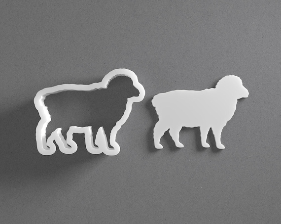 Sheep Cookie Cutter & Farm Animal Lamb Polymer Clay Earring, Pottery Tool