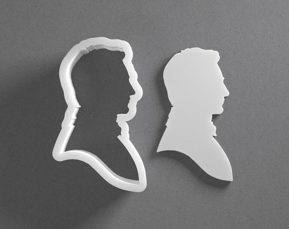 Mr Darcy Jane Austen Cookie Cutter & Polymer Clay Earring, Pottery Tool