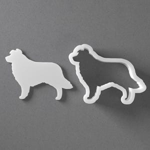 Border Collie Cookie Cutter & Dog Breed Polymer Clay Earring, Pottery Tool image 1