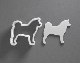 Shiba Inu Cookie Cutter - From Mini To Large - Dog Breed Polymer Clay Jewelry And Earring Cutter Tool - Mirrored Pair Set
