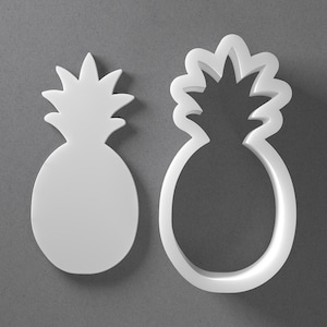 Pineapple Cookie Cutter & Pine Apple Polymer Clay Earring, Pottery Tool image 1
