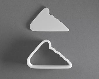 Pizza Slice Cookie Cutter & Polymer Clay Earring, Pottery Tool