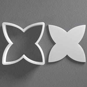 Flower Leaf Petal Ornament Cookie Cutter & Blosom Polymer Clay Earring, Pottery Tool image 1
