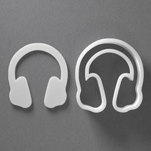 Dj Headphones Cookie Cutter & Head Phones Polymer Clay Earring, Pottery Tool