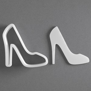 Emporte-pièce en forme de chaussures à talons hauts - De mini à grande - Outil pour bijoux et boucles d&#39;oreilles en pâte polymère aiguille - Ensemble miroir