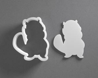 Beaver Cookie Cutter & Stylized Cartoon Animal Polymer Clay Earring, Pottery Tool
