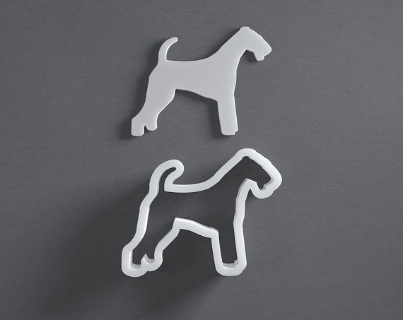 Airedale Terrier Cookie Cutter Dog Treat puppy cupcake toppers 