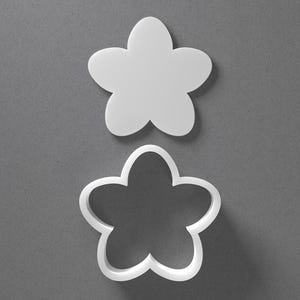 Cherry Blossom Cookie Cutter - From Mini To Large - Petal Polymer Clay Jewelry And Earring Cutter Tool - Mirrored Pair Set