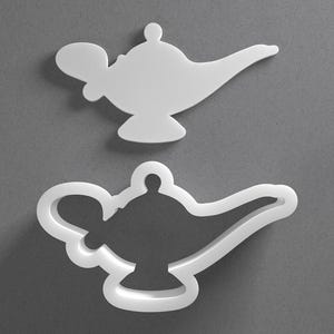 Cortador de biscoitos em formato de lâmpada de gênio e brinco de argila polimérica, ferramenta para cerâmica