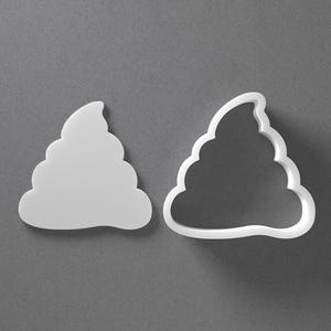 Poop Emoji Cookie Cutter & Polymer Clay Ohrring, Keramik-Werkzeug Bild 1