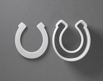 Horseshoe Cookie Cutter - From Mini To Large - Horse Shoe Polymer Clay Jewelry And Earring Cutter Tool - Mirrored Pair Set