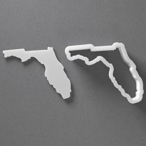 Tagliabiscotti dello Stato della Florida e orecchino in argilla polimerica, strumento per ceramica