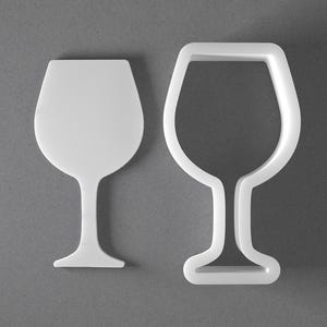 Tagliabiscotti a forma di bicchiere da vino e orecchini in argilla polimerica per matrimonio, strumento per ceramica immagine 1
