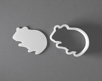 Hamster Cookie Cutter & Animal Polymer Clay Earring, Pottery Tool