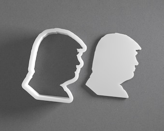 Donald Trump Cookie Cutter & President Polymer Clay Earring, Pottery Tool