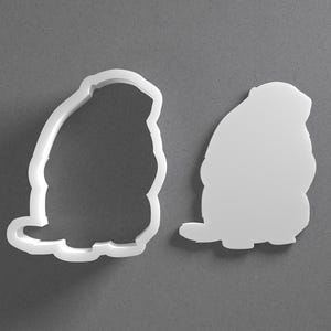 Standing Groundhog Cookie Cutter & Stylized Animal Polymer Clay Earring, Pottery Tool image 1