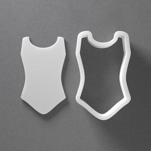 Leotard Bikini Swimsuit Cookie Cutter & Swimming Suit Polymer Clay Earring, Pottery Tool image 1