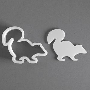 Skunk Cookie Cutter & Animal Polymer Clay Earring, Pottery Tool image 1