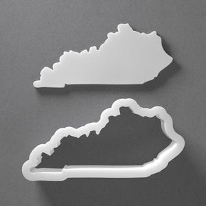 Kentucky State Cookie Cutter & Polymer Clay Earring, Pottery Tool image 1