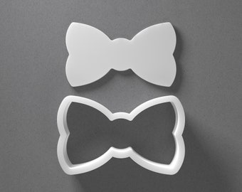 Bow Tie Cookie Cutter - From Mini To Large - Bowtie Polymer Clay Jewelry And Earring Cutter Tool - Mirrored Pair Set