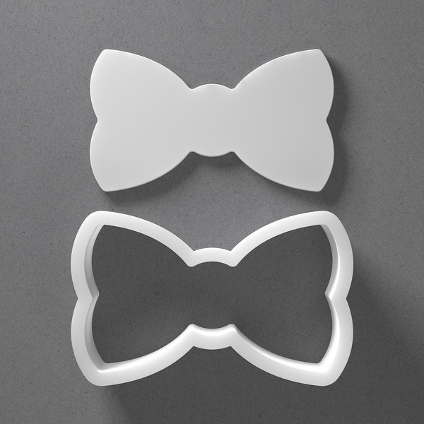 Bow Tie Cookie Cutter - From Mini To Large - Bowtie Polymer Clay Jewelry And Earring Cutter Tool - Mirrored Pair Set
