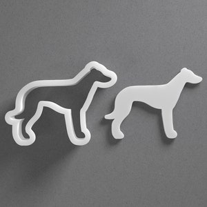 Windhund Cookie Cutter - Von Mini bis Groß - Hunderasse Polymer Clay Schmuck und Ohrring Cutter Werkzeug - Gespiegeltes Paar Set