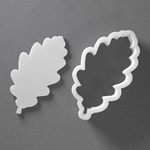 Eichenblatt Cookie Cutter & Herbst Blätter Polymer Clay Ohrring, Keramik-Werkzeug