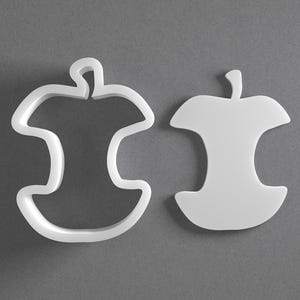 Apple Kern Cookie Cutter & Bitten Polymer Clay Ohrring, Keramik-Werkzeug Bild 1