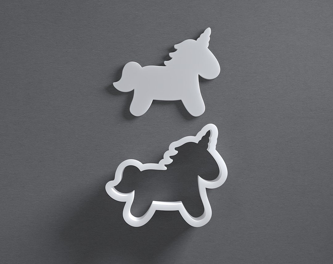 Unicorn Cookie Cutter From Mini to Large Polymer Clay Etsy