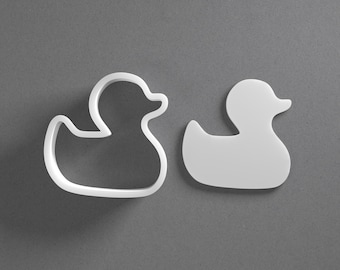 Duck Cookie Cutter - From Mini To Large - Bath Polymer Clay Jewelry And Earring Cutter Tool - Mirrored Pair Set